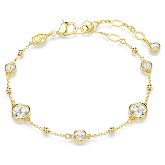 swarovski imber bracelet round cut white gold tone plated