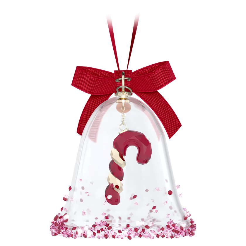 swarovski holiday cheers dulcis bell ornament  red