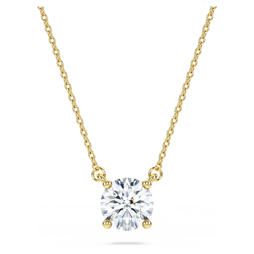swarovski eternity pendant  laboratory grown diamonds 1 ct tw  18k yellow gold