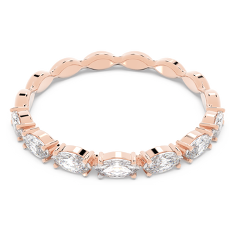 swarovski matrix vittore ring  marquise cut  white  rose gold tone plated