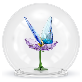 swarovski idyllia glass ball butterfly and flower