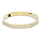 swarovski dextera bangle octagon shape white gold tone plated