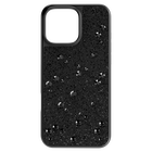 swarovski high smartphone case scattered design iphone 16 pro max black