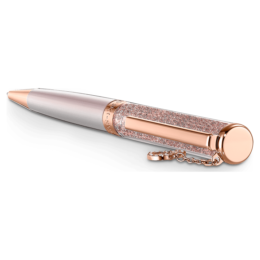 swarovski crystalline ballpoint pen  pink  rose gold tone plated