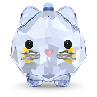swarovski chubby cats blue cat