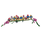 swarovski crystal myriad gouldian finches