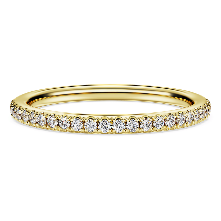 swarovski eternity band ring  laboratory grown diamonds 0 2 ct tw  18k yellow gold