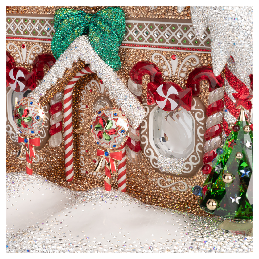 swarovski crystal myriad gingerbread house