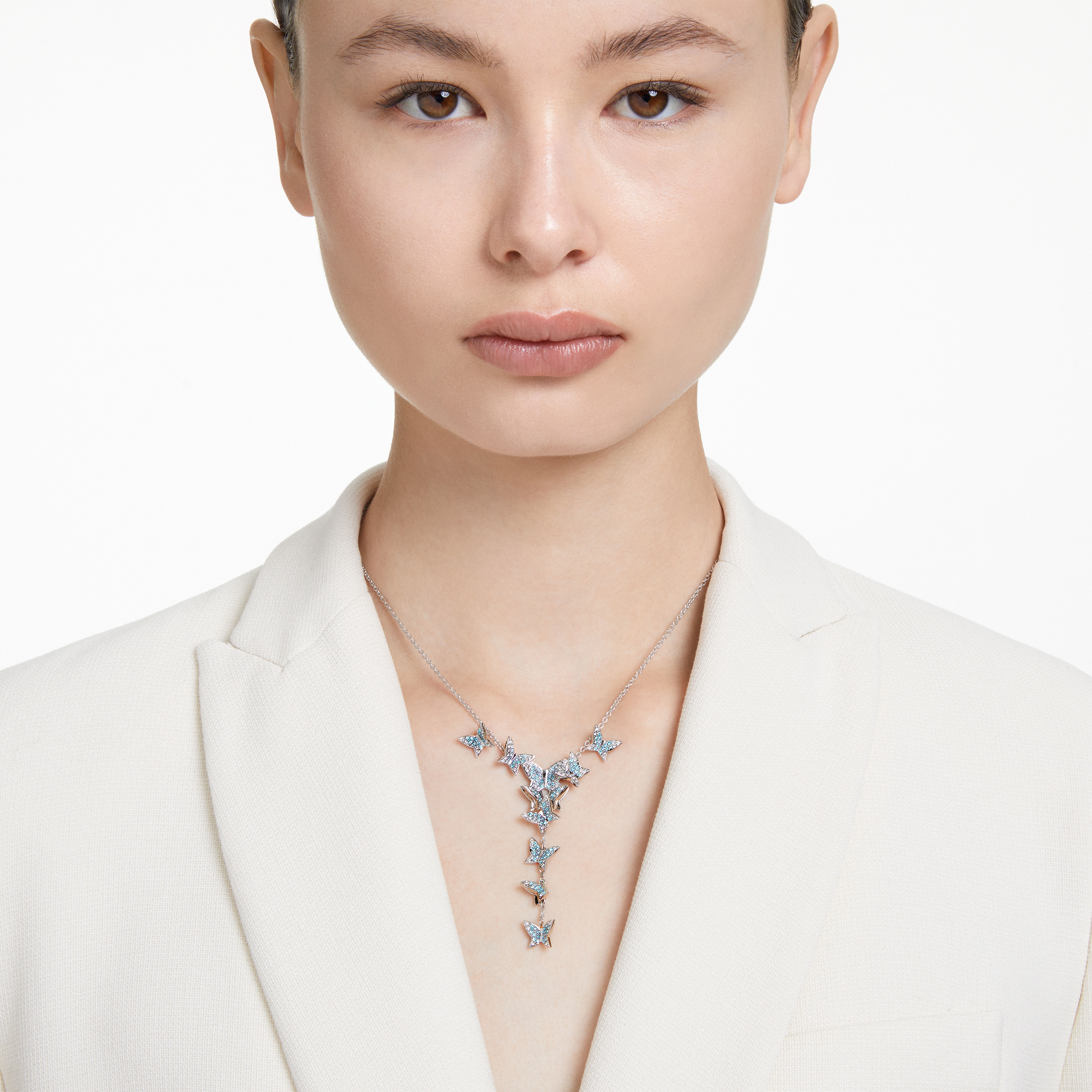 Swarovski blue butterfly sale necklace