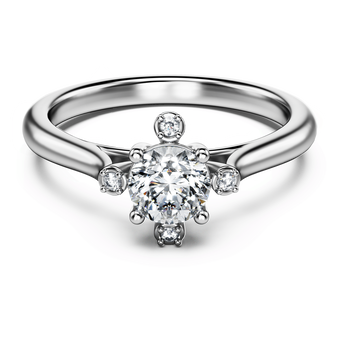 swarovski galaxy ring  laboratory grown diamonds 0 5 ct tw  18k white gold