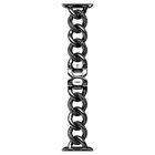 swarovski chain strap for apple watch 40mm 41mm black black finish