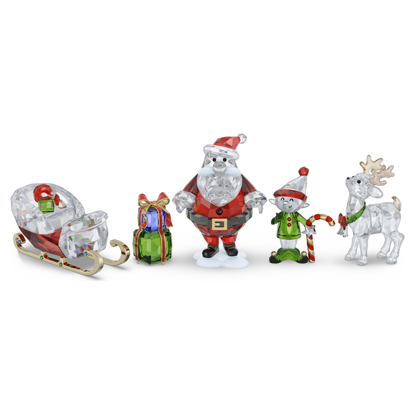 swarovski holiday cheers santa story set