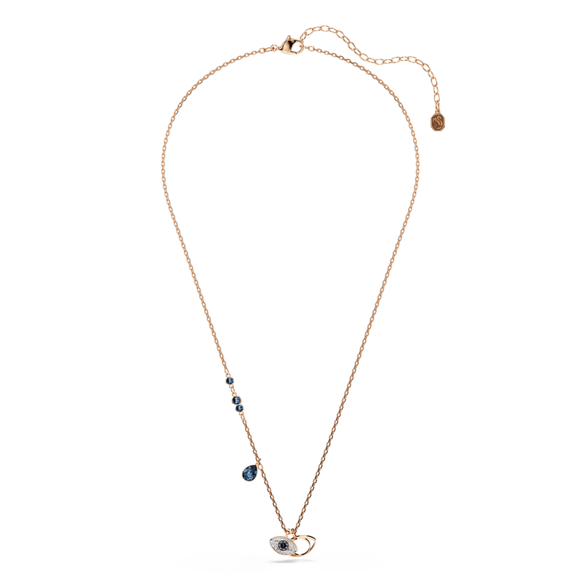 swarovski symbolica pendant  eye  multicolored  rose gold tone plated