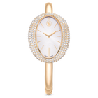 swarovski imber bangle watch  swiss made  metal bracelet  gold tone  champagne gold tone finish