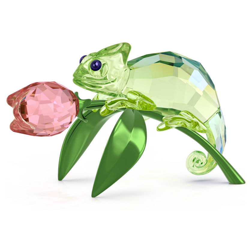 swarovski idyllia chameleon and tulip