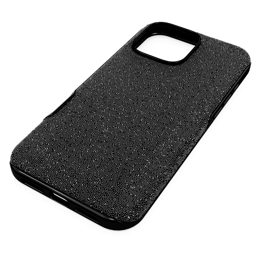 swarovski high smartphone case  iphone  16 pro max  black