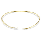 swarovski mesmera choker  mixed cuts  white  18k gold finish