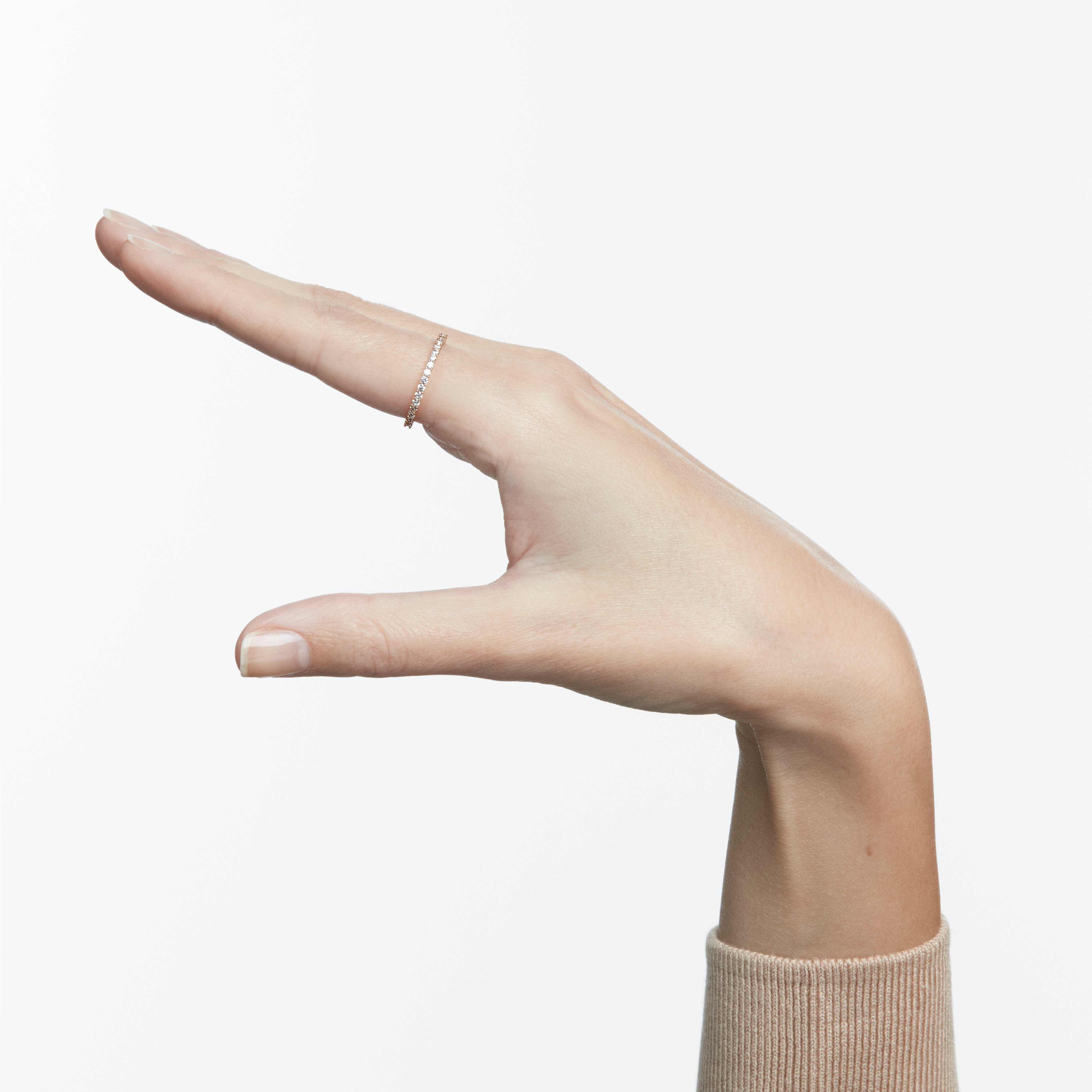 swarovski vittore ring  white  rose gold plated