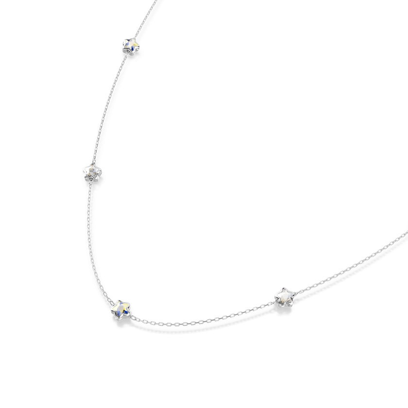 swarovski chroma strandage  star  white  rhodium plated