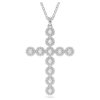 swarovski insigne pendant mixed cuts cross white rhodium plated