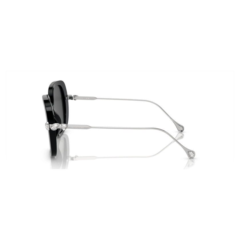 swarovski sunglasses  oversized  square shape  sk6011el  black
