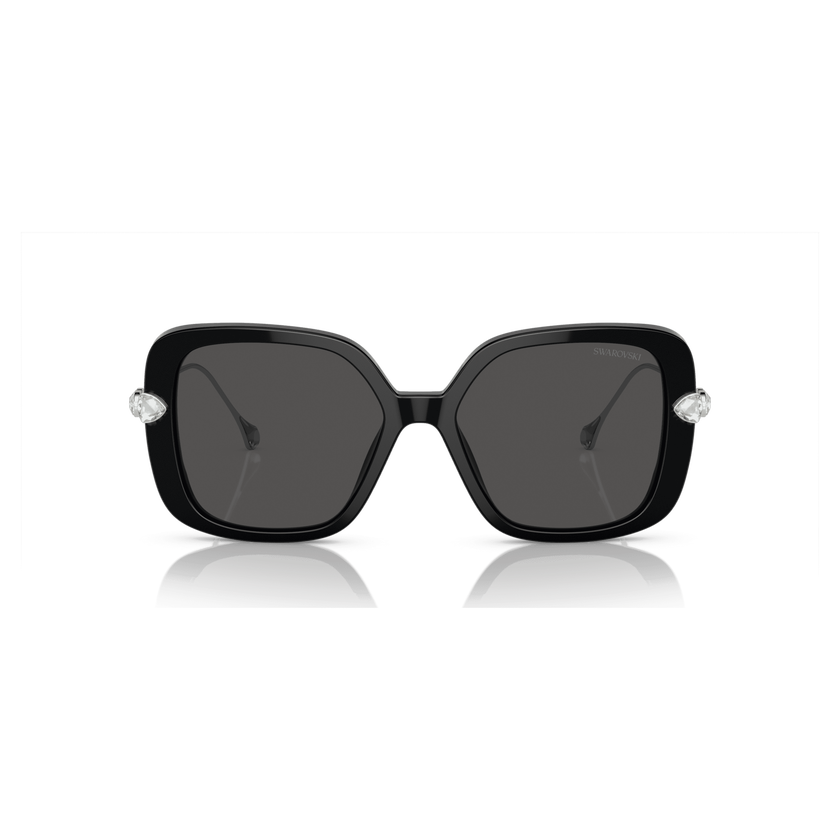 swarovski sunglasses  oversized  square shape  sk6011el  black