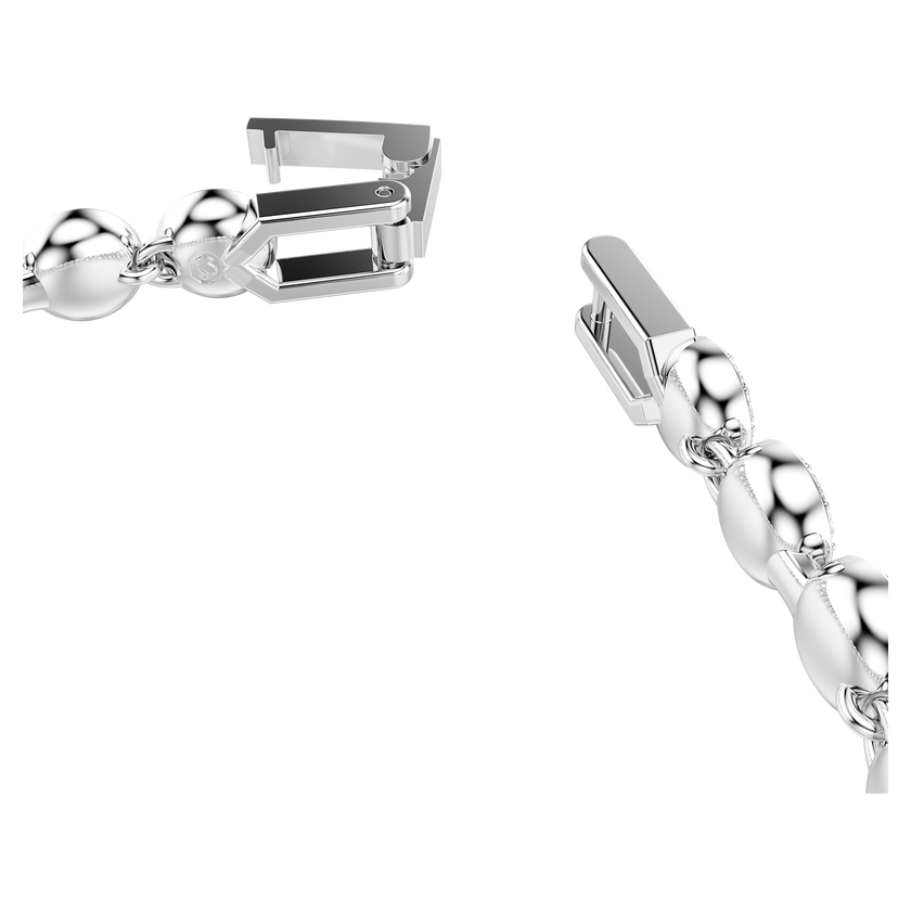swarovski una angelic tennis bracelet  round cut  blue  rhodium plated