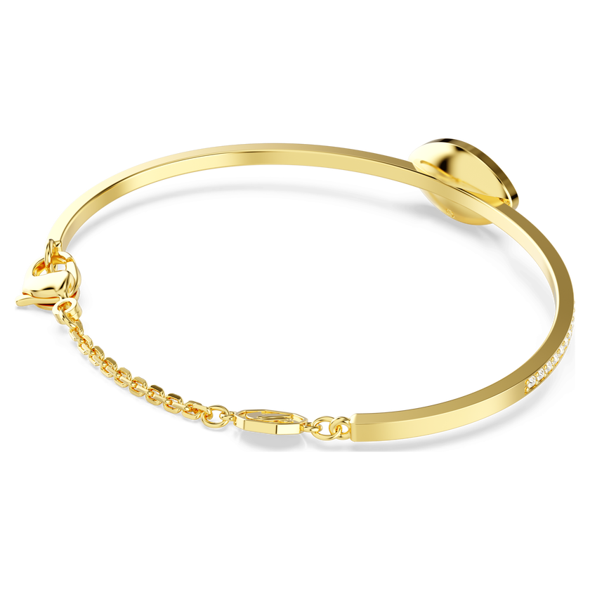 swarovski symbolica bangle  evil eye  blue  gold tone plated