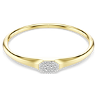 swarovski dextera bangle round cut white gold tone plated