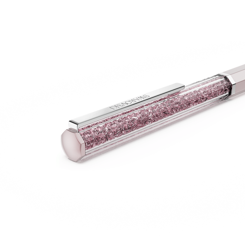 swarovski crystalline ballpoint pen  pink lacquered  chrome plated