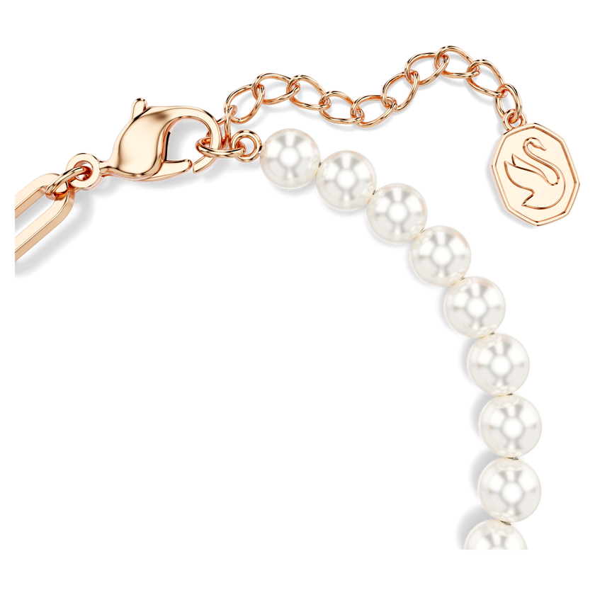 swarovski teddy bracelet  bear  pink  rose gold tone plated