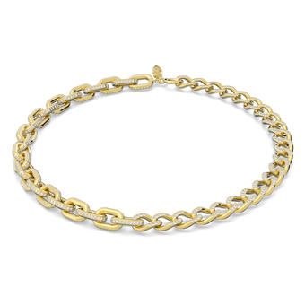 swarovski dextera necklace   small  pav  crystal  gold tone plated