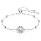 swarovski una angelic bracelet round cut white rhodium plated