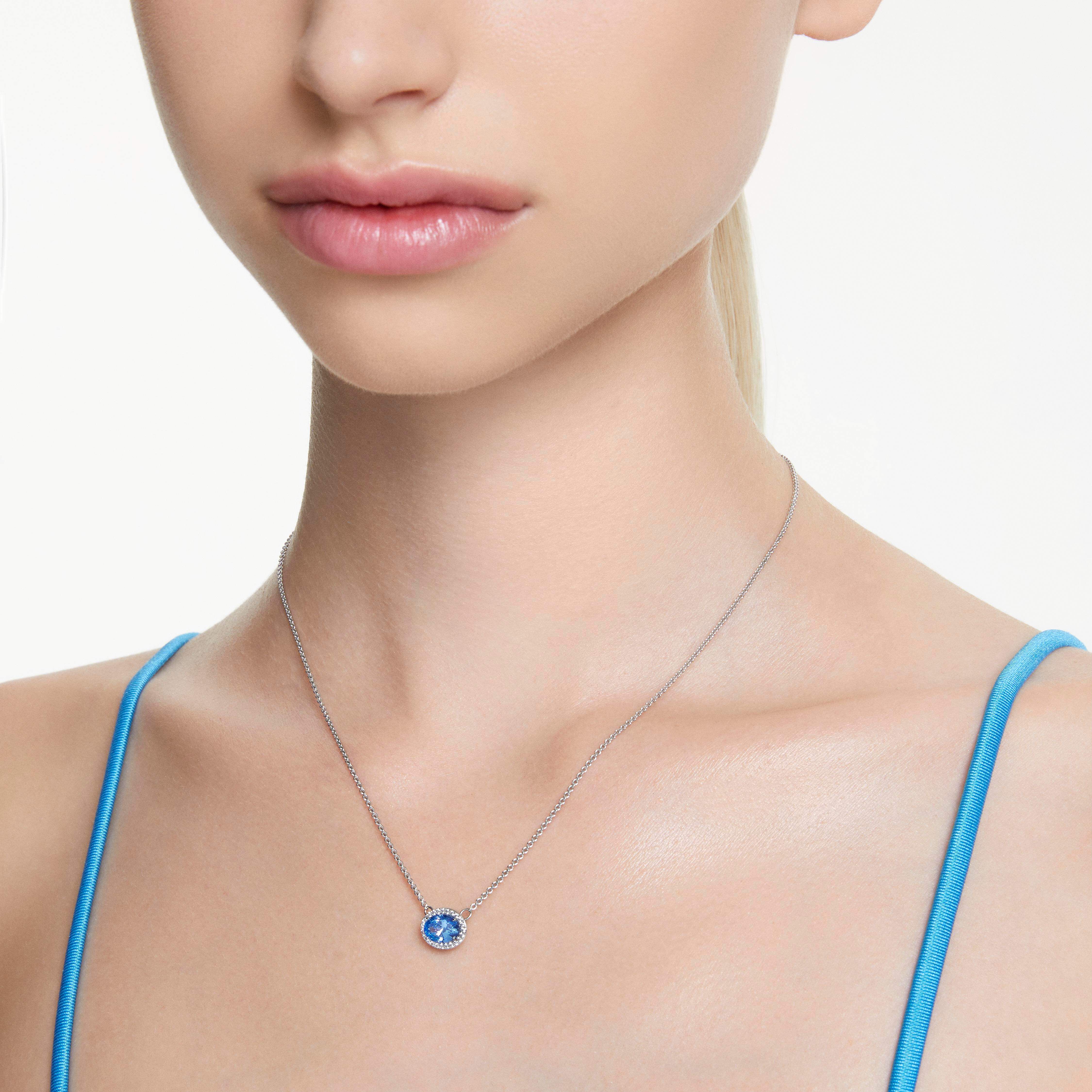 SWAROVSKI ネックレス 5671809 Una Angelic シルバー＆ブルー SWAROVSKI ネックレス 5671809 Una Angelic シルバー＆ブルー