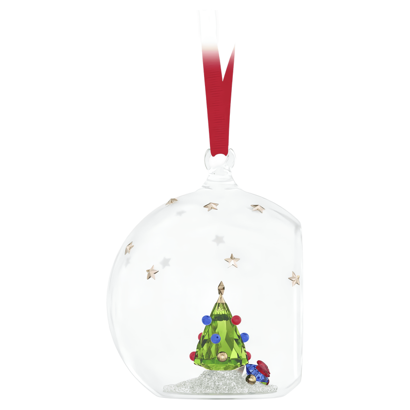 swarovski holiday cheers tree and gifts ball ornament