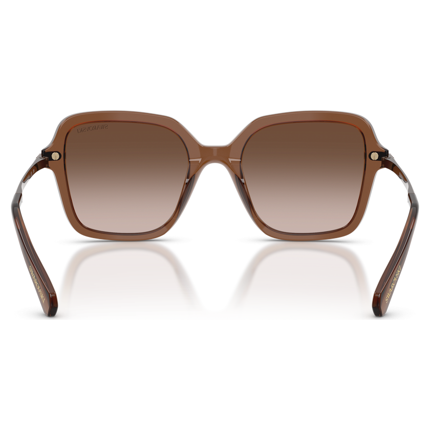 swarovski sunglasses  square shape  brown