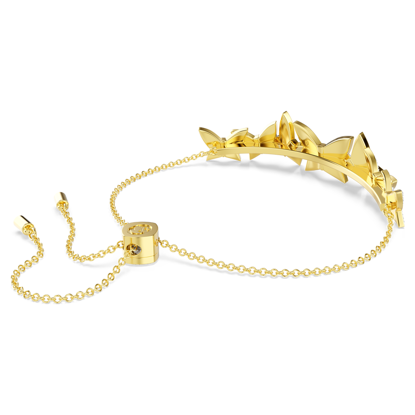 swarovski idyllia lilia bracelet  butterfly  white  gold tone plated