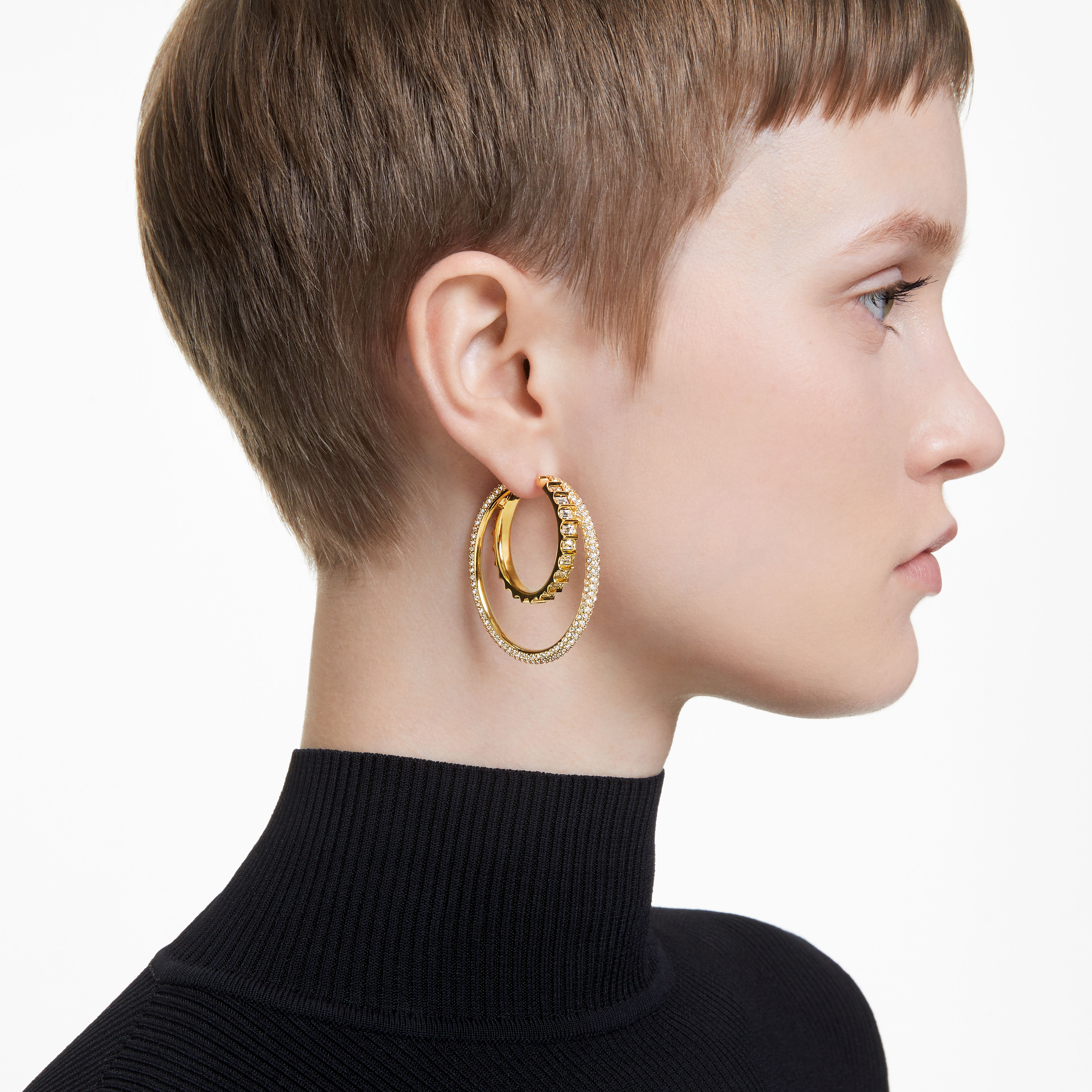 Pixie cut hoop earrings sales