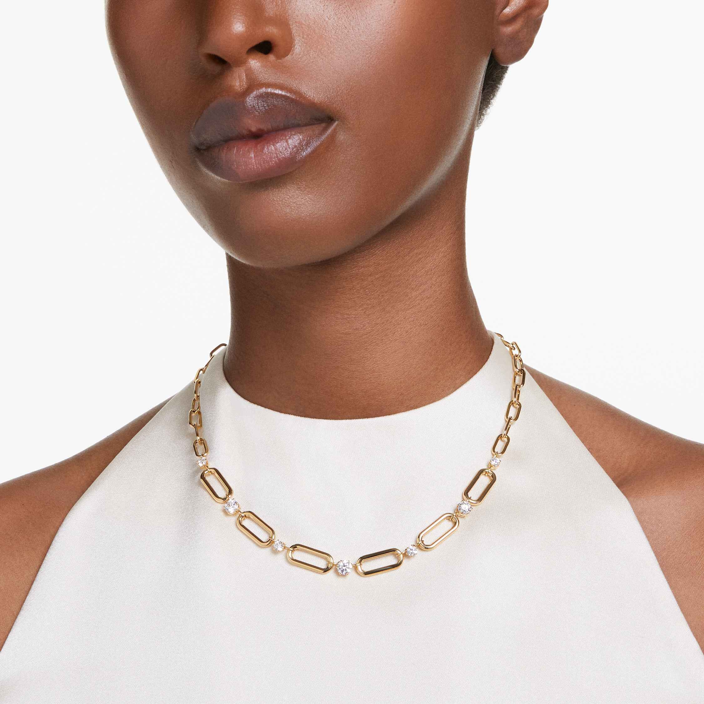 Swarovski gold chain necklace shop