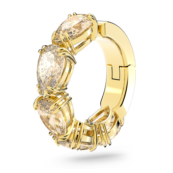 Millenia ear cuff, Pear cut Swarovski zirconia, Yellow, Gold-tone plated millenia ear cuff  pear cut swarovski zirconia  yellow  gold tone plated