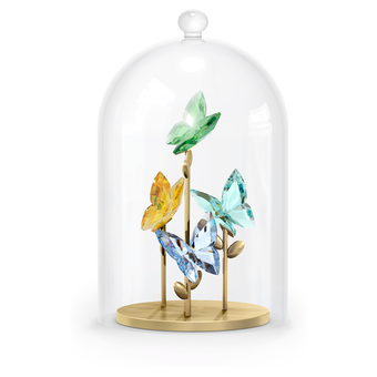 swarovski jungle beats butterfly bell jar