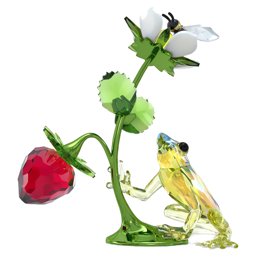 swarovski idyllia frog  bee and strawberry