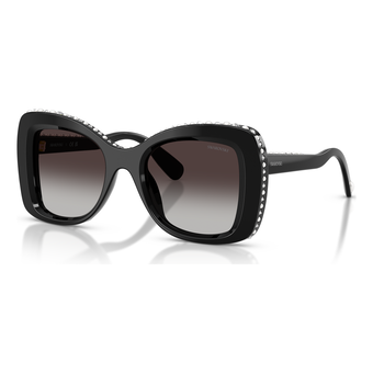 swarovski sunglasses  butterfly shape  sk6062u  black