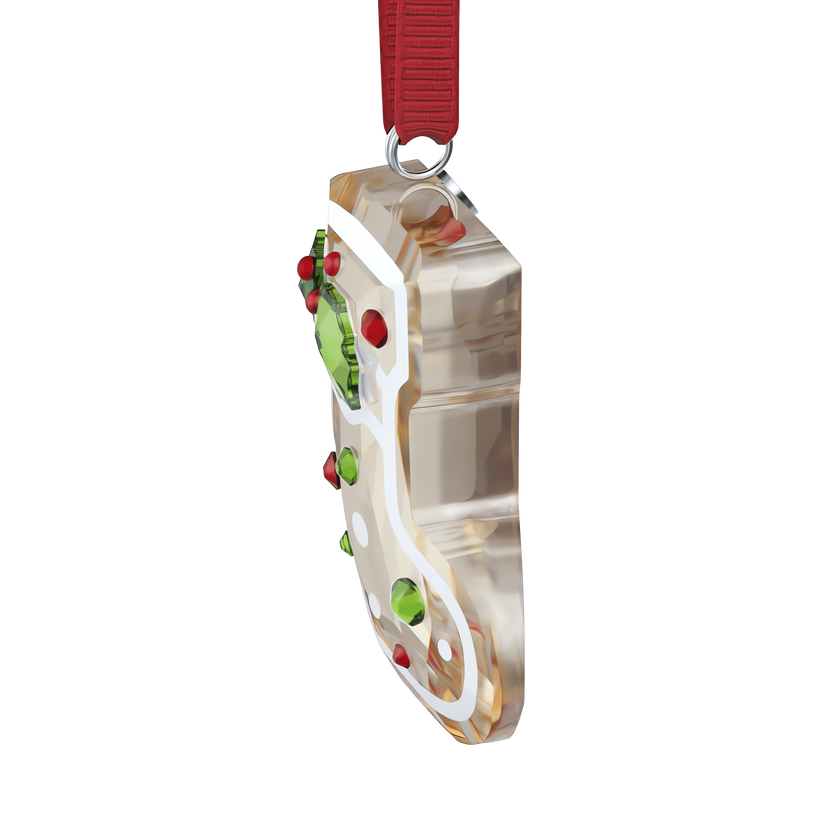 swarovski holiday cheers gingerbread stocking ornament