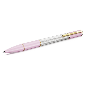 swarovski crystalline lustre ballpoint pen pink gold tone plated