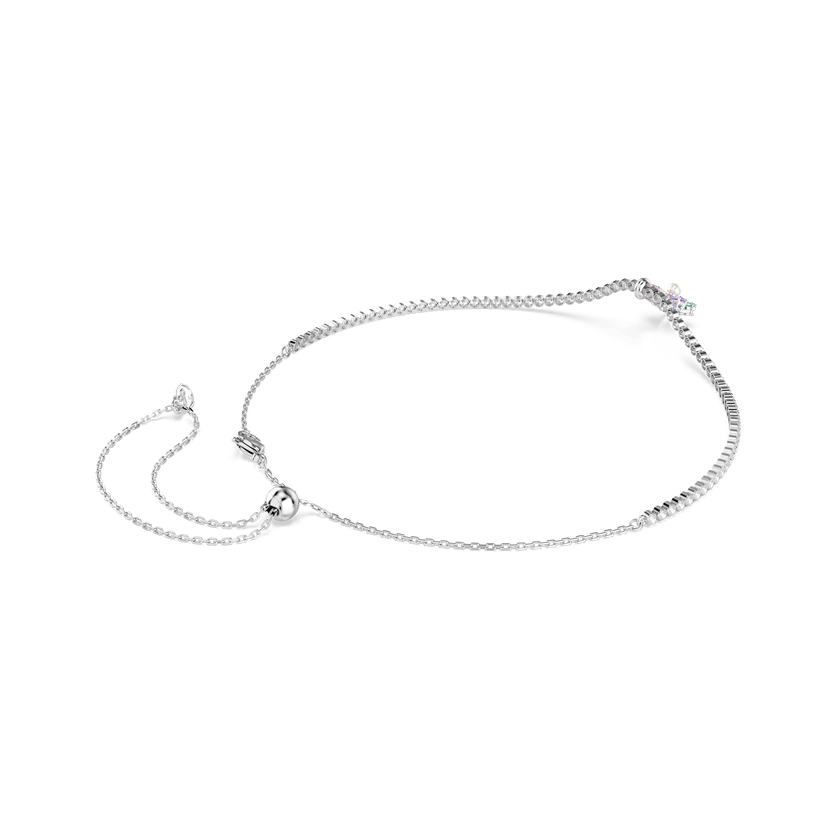 ariana grande x swarovski choker  mixed cuts  flower  multicolored  rhodium plated