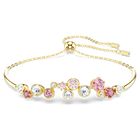 swarovski constella bracelet mixed cuts multicolored gold tone plated
