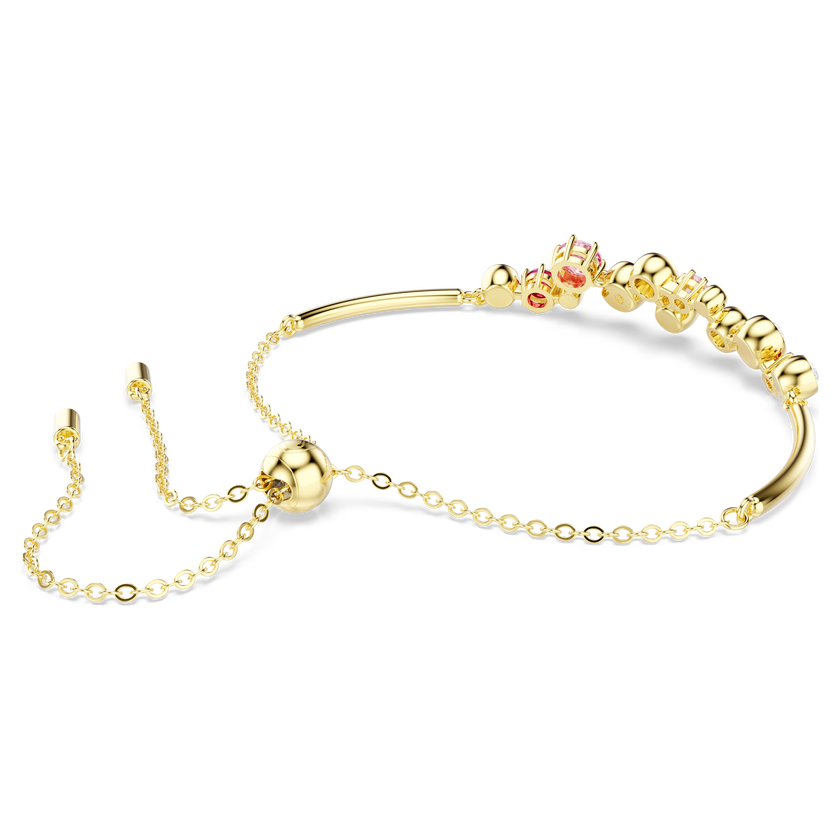 swarovski constella bracelet  mixed cuts  multicolored  gold tone plated