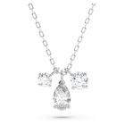 swarovski mesmera pendant  mixed cuts  cluster  white  rhodium plated