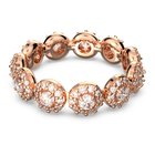 Constella ring, Pavé, White, Rose gold-tone plated